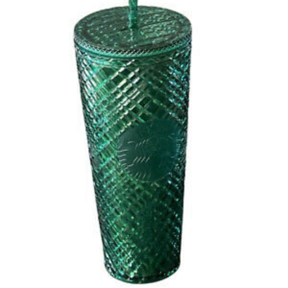 💎2022💎 emerald green jeweled 💚 STARBUCKS TUMBLER